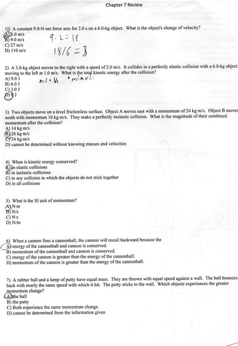 Full Download Physics Chapter 7 Review Answers 