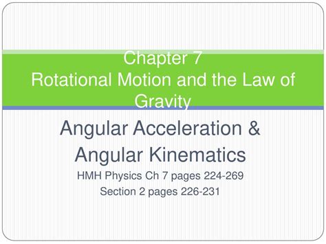 Read Online Physics Chapter 7 Rotational Motion And The Law Of 