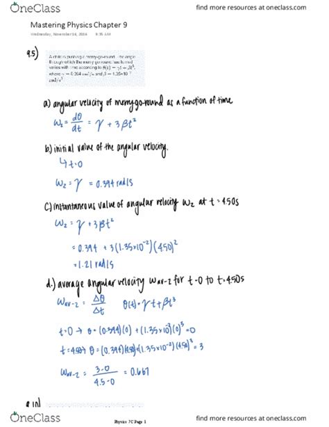 Full Download Physics Chapter 9 Study Guide Answers 