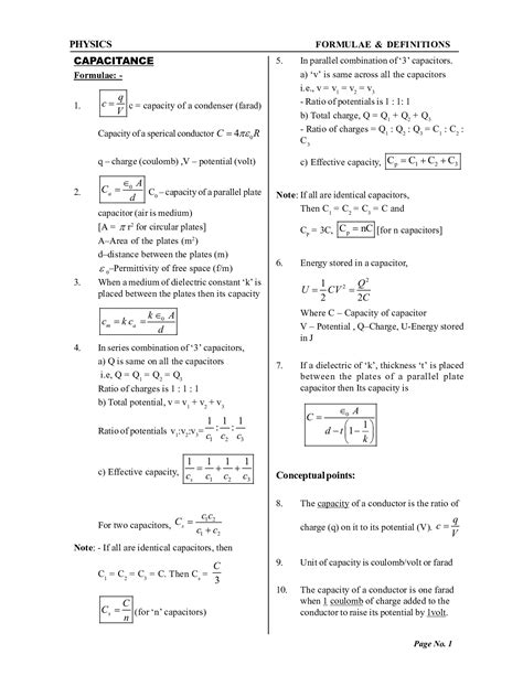Read Physics Chapter Capacitance Of 12 Class 