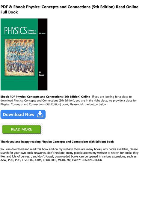 Download Physics Concepts And Connections 5Th Edition Solutions Pdf 