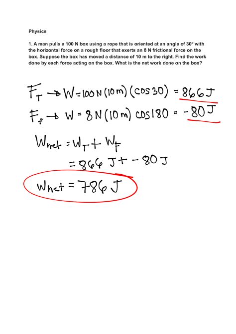 Download Physics Exercises Answers 