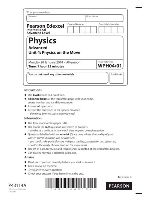 Full Download Physics Ial Question Paper January 2014 