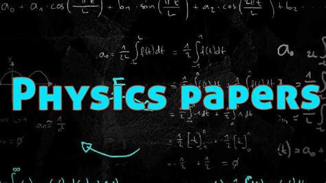 Read Online Physics Papers Database 