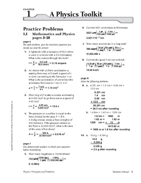 Read Physics Principles And Problems Chapter Review Answers 