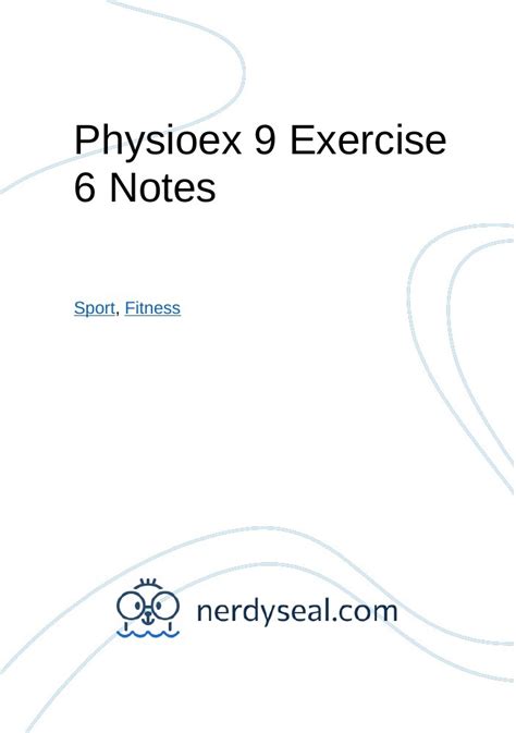 Read Online Physioex 9 Exercise 3 Activity 3 Answers Yuntaiore 