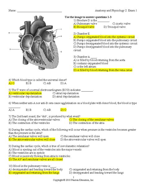 physiology practice exam questions and answers