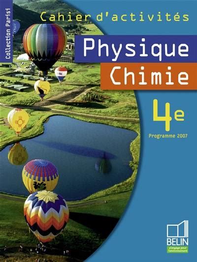 Physique Chimie 4e Programme 2007