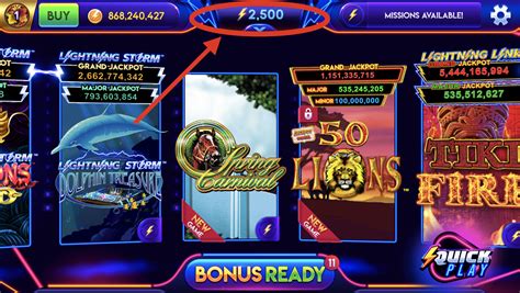 pièces bonus gratuites du casino Lightning Link