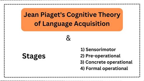 Piaget Theory Of Language Development