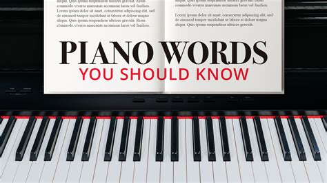 Piano Terms Glossary Piano Words You Should Know Piano Vocabulary Worksheet - Piano Vocabulary Worksheet
