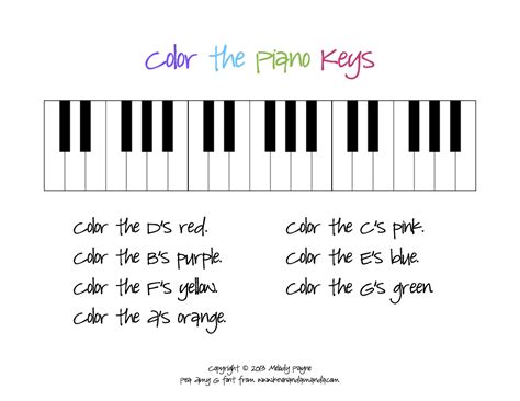 Piano Vocabulary Worksheet   Printables Color In My Piano - Piano Vocabulary Worksheet