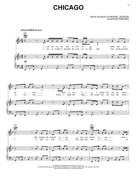 Read Piano Vocal Score For Chicago 