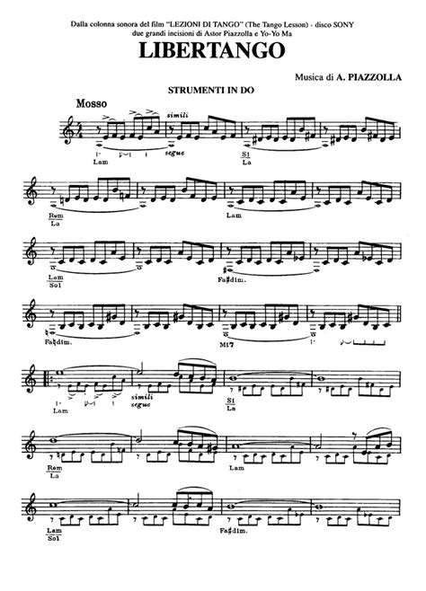 Read Online Piazzolla Libertango Sheet Music Flute 