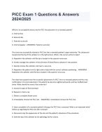 picc exam questions