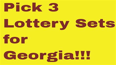 pick 3 georgia