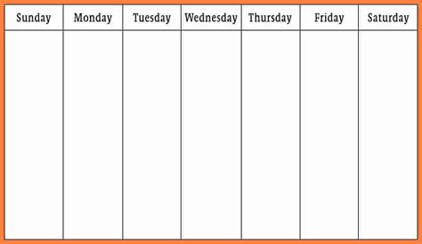 Pick 7 Day A Week Printable Fillable Calendar Printable Days Of The Week Calendar - Printable Days Of The Week Calendar