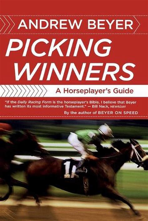 Read Picking Winners A Horseplayers Guide 