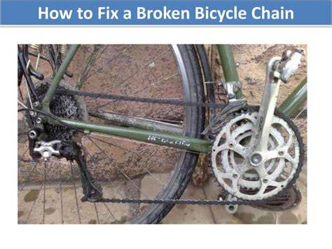 picture of broken bicycle tom