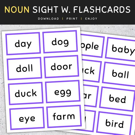 Picture Words Picture Nouns Sight Words Reading Writing Pictures Of Nouns For Kindergarten - Pictures Of Nouns For Kindergarten