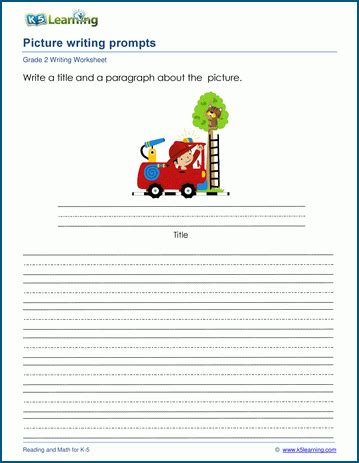 Picture Writing Prompt Fireman K5 Learning Fireman Worksheet 2nd Grade - Fireman Worksheet 2nd Grade