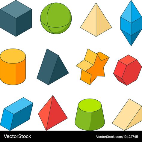 Pictures Of 3d Shapes   3d Geometric Shapes Clip Art 20 Free Cliparts - Pictures Of 3d Shapes