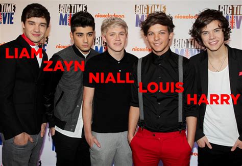 pictures one direction with their names