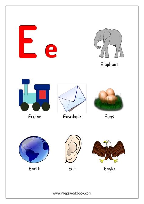 Pictures Starting With Letter E Free Download On E Sound Words With Pictures - E Sound Words With Pictures
