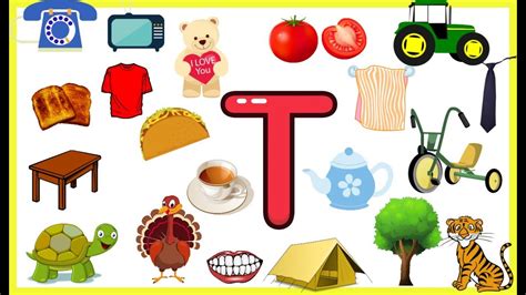 Pictures Starting With Letter T   Things That Begin With The Letter T Primarylearning - Pictures Starting With Letter T