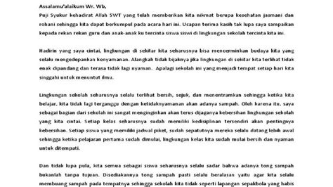 Pidato Sekolah Sd
