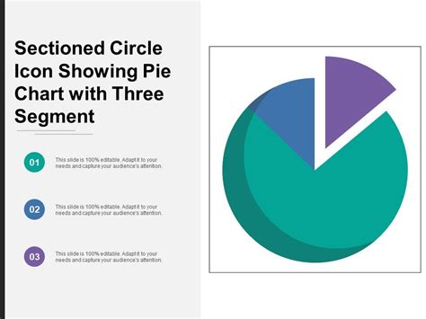 pie chart powerpoint with segmented circles Presentation