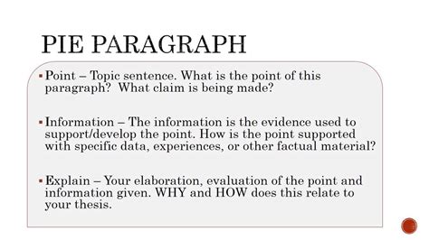 Pie Paragraph Worksheet   Pdf I Illustration E Explanation Example Of A - Pie Paragraph Worksheet