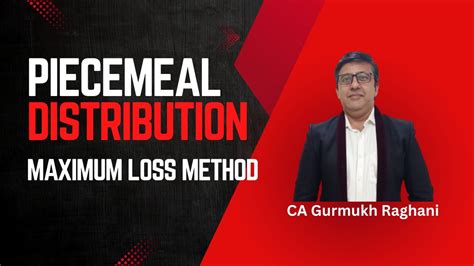 Read Piecemeal Distribution Maximum Loss Method 