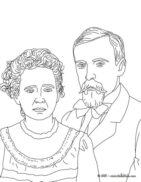 Pierre And Marie Curie Coloring Pages Hellokids Com Marie Curie Coloring Page - Marie Curie Coloring Page