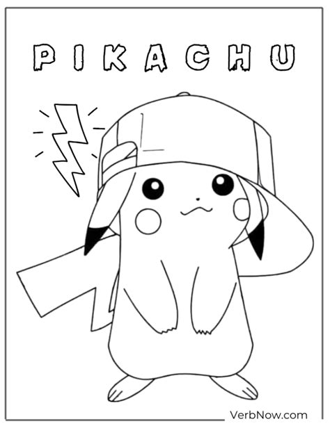 pikachu coloring page