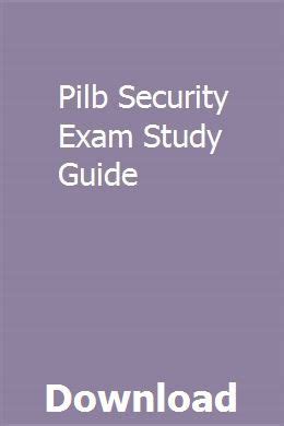 Read Pilb Study Guide 