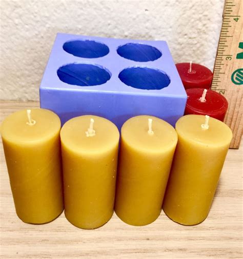 Round Pillar Seamless Aluminum Candle Molds 2 inch size (You Choose Height)