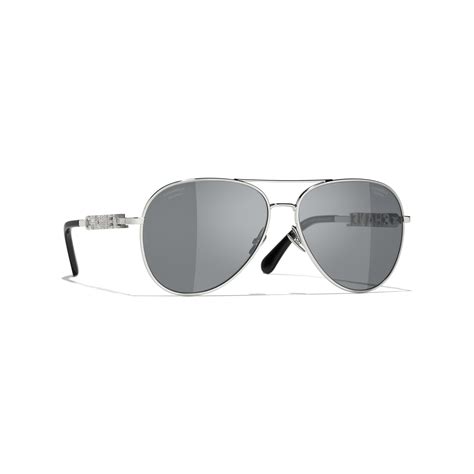 pilot sunglasses silver