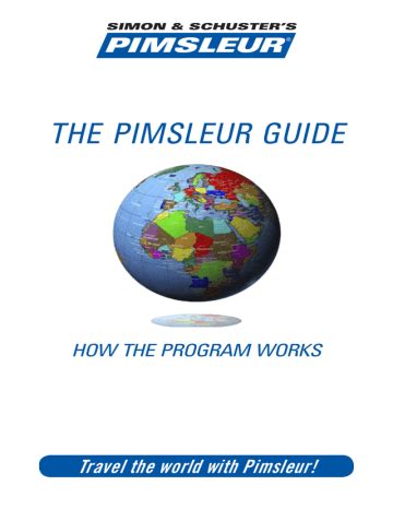 Download Pimsleur S Manual Guide 