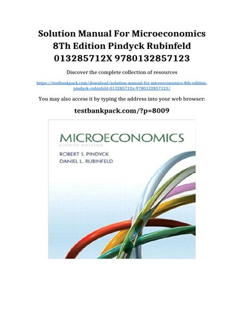 Pindyck Rubinfeld Solution Manual