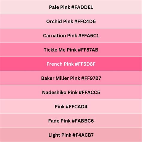 pink color code