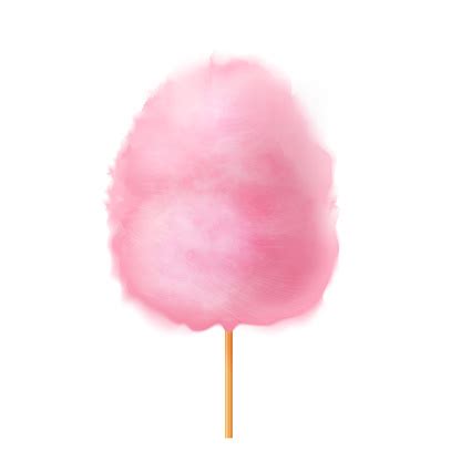 Pink Cotton Candy On A Stick