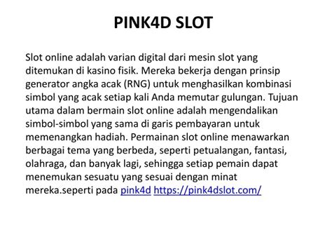 PINK4D BET