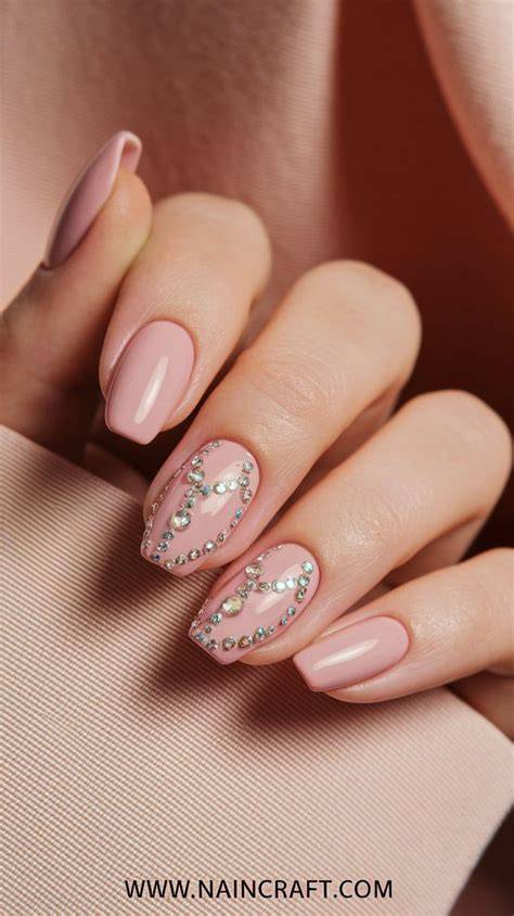 pinky nude nails