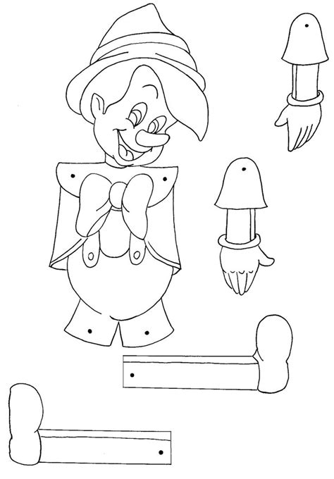 Full Download Pinocchio Paper Puppet Template 