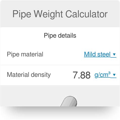 Pipe Weight Calculator