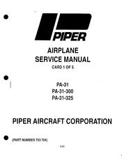 Full Download Piper Navajo Service Manual Pa 31 310 Free Manuals And 