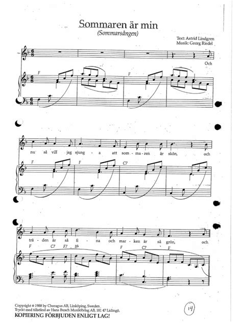 pippis sommarvisa ackord