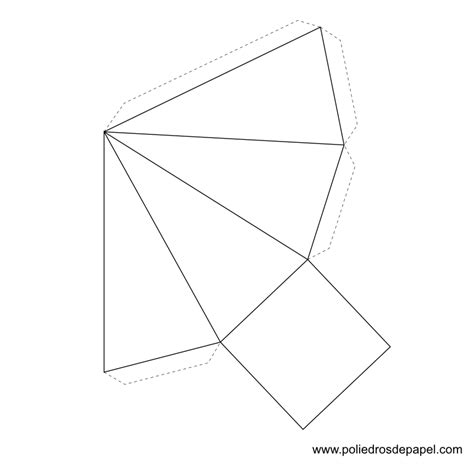 Piramide Cuadrangular Para Armar