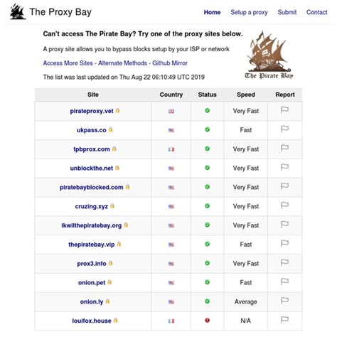 Pirate Bays Proxy